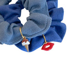 Denim Charms Scrunchies Set