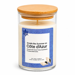 Côte d'Azur Soy Wax Scented Candle | Luxury Glass Jar Candle with Bamboo Lid