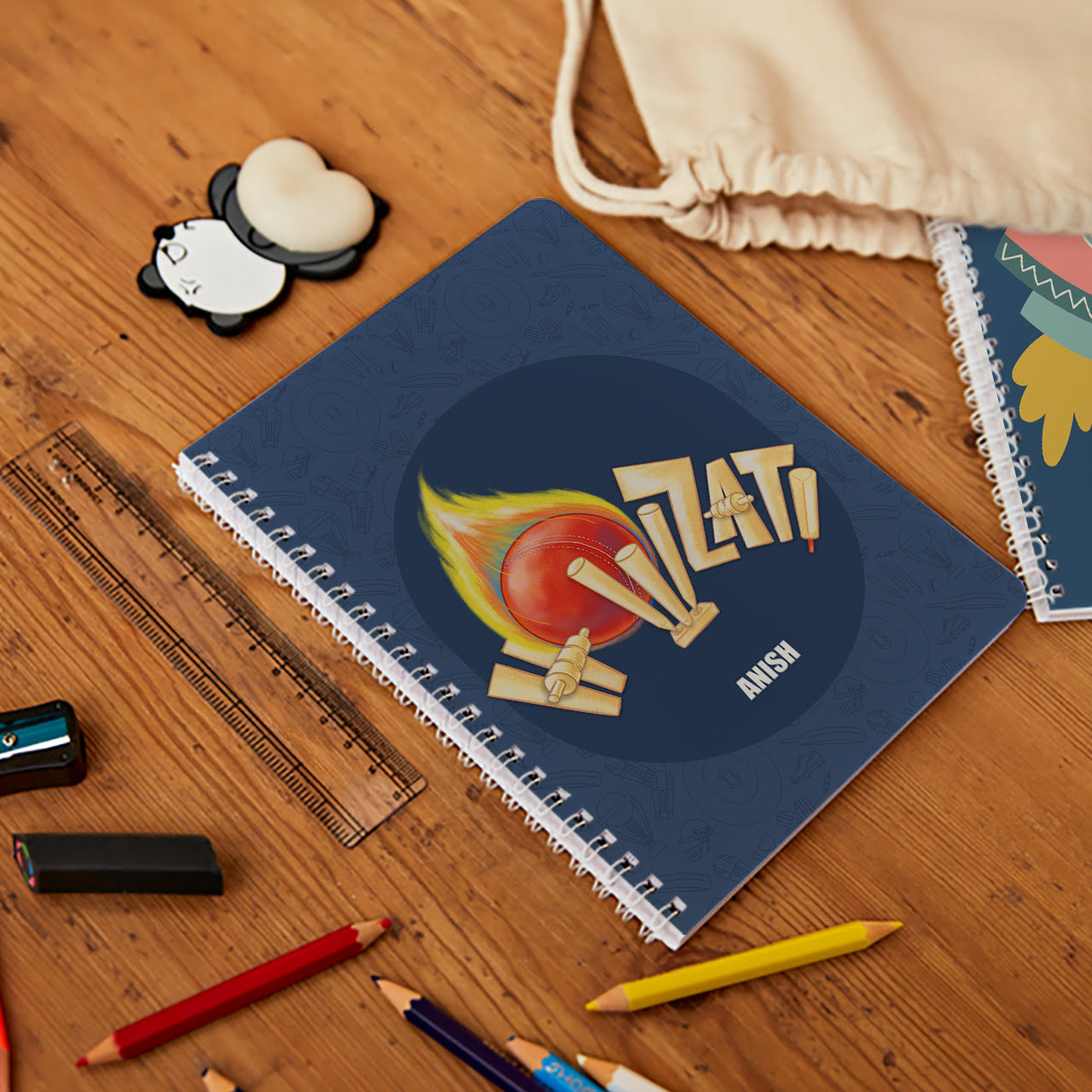 Cricket Buzz Personalized Spiral Notebook for Kids