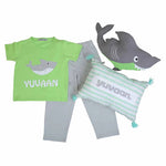 Boy's Personalised Nightsuit & Cushion Set