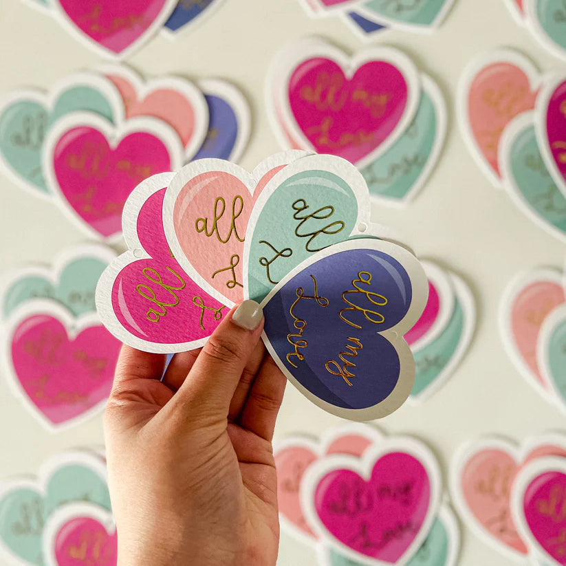 All My Love Gift tag Set of 4