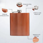 Rose Gold & Matt Black Stainless Steel Couple Hip Flask - Set of 2 Personalised