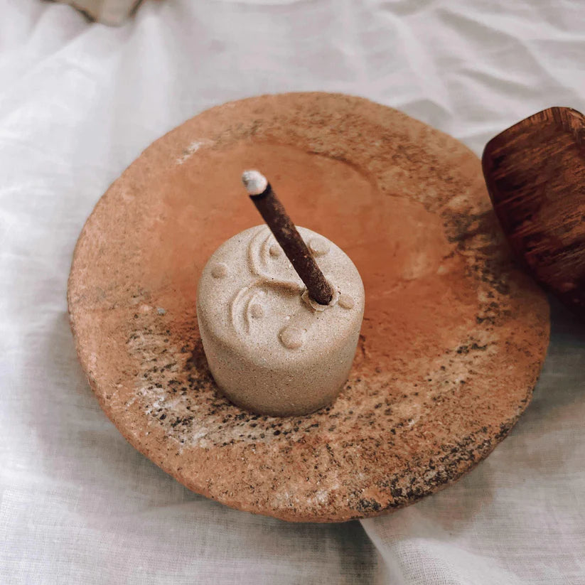 Ceramic Clay Zen Incense Holder