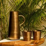 Jugnu Brass Jug & Glass Set