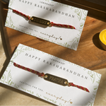 Metal Rakhi Personalized | Assorted Thread Colour