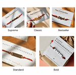 Metal Rakhi Personalized | Assorted Thread Colour