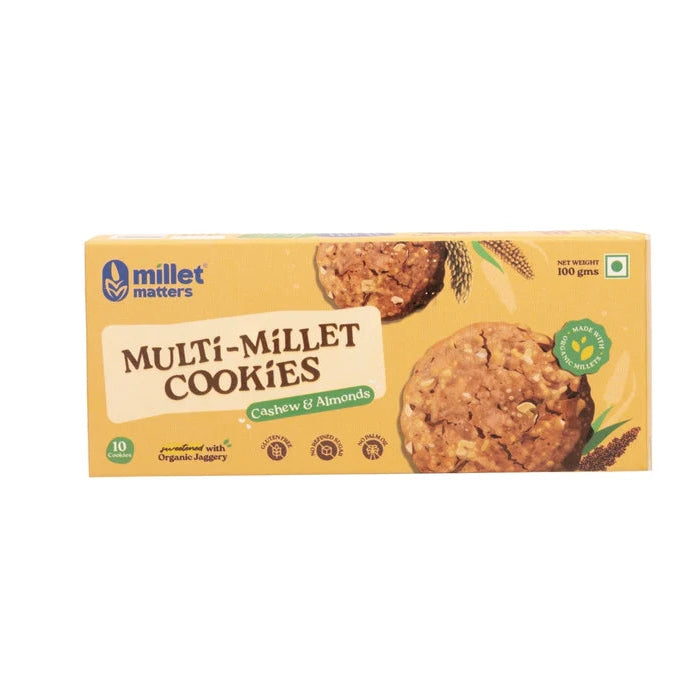 Multi Millet Almond Cashew Cookies