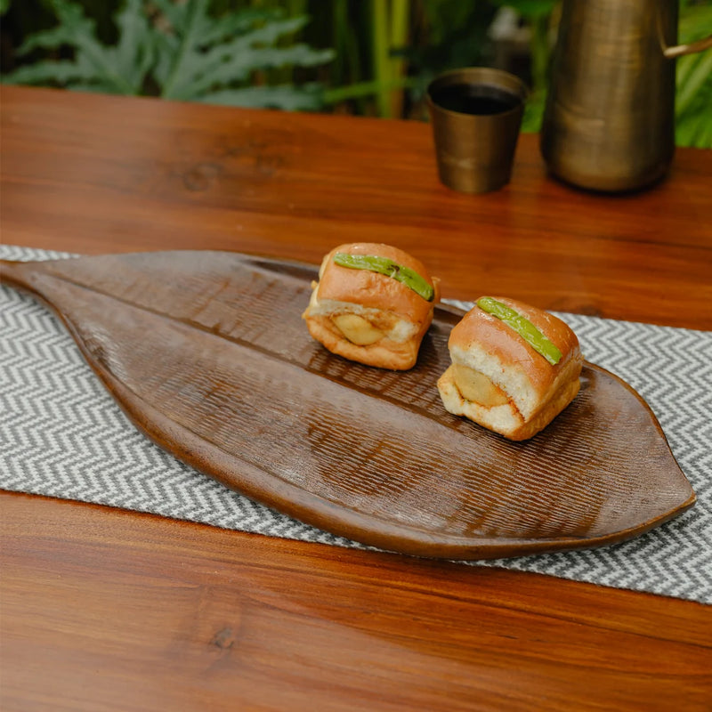 Panna Decorative Leaf  Platter