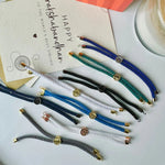 Personalised Initial Evil Eye Bracelet With Charm
