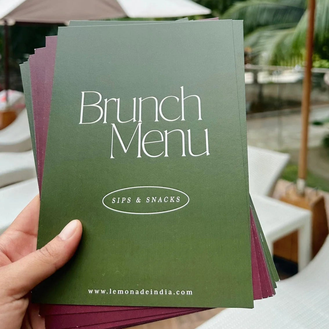Personalized Brunch Menu - Set of 6