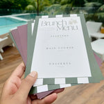 Personalized Brunch Menu - Set of 6