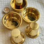 Vintage Brass Coffee Cup - Set of 2 Personalized