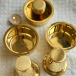 Vintage Brass Coffee Cup - Set of 2 Personalized
