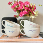 Cursive Artisan Ceramic Coffee Mug