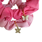 Denim Charms Scrunchies Set