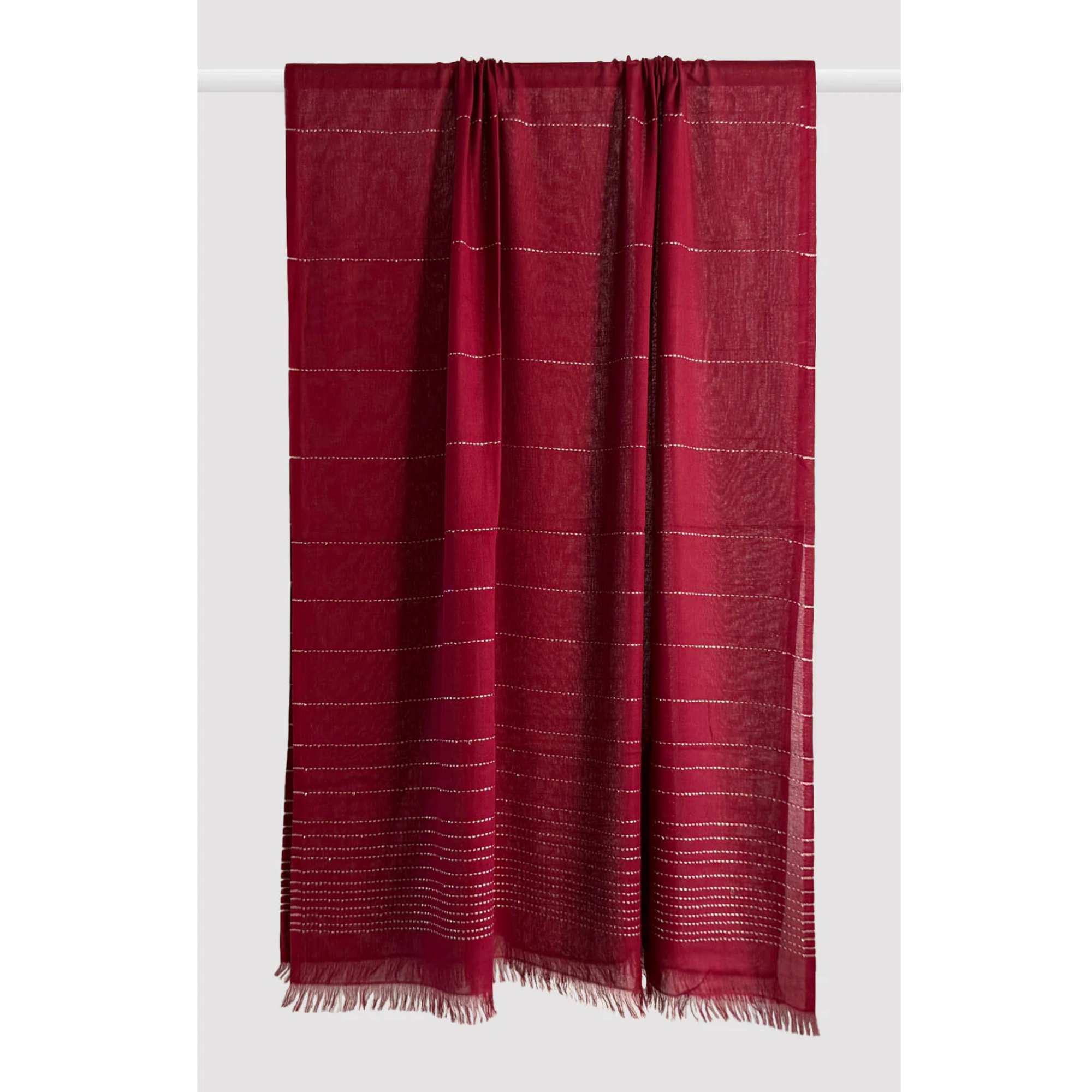 Sangria Cotton Zari Shawl