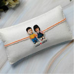 Sibling Duo Caricature Rakhi Personalised