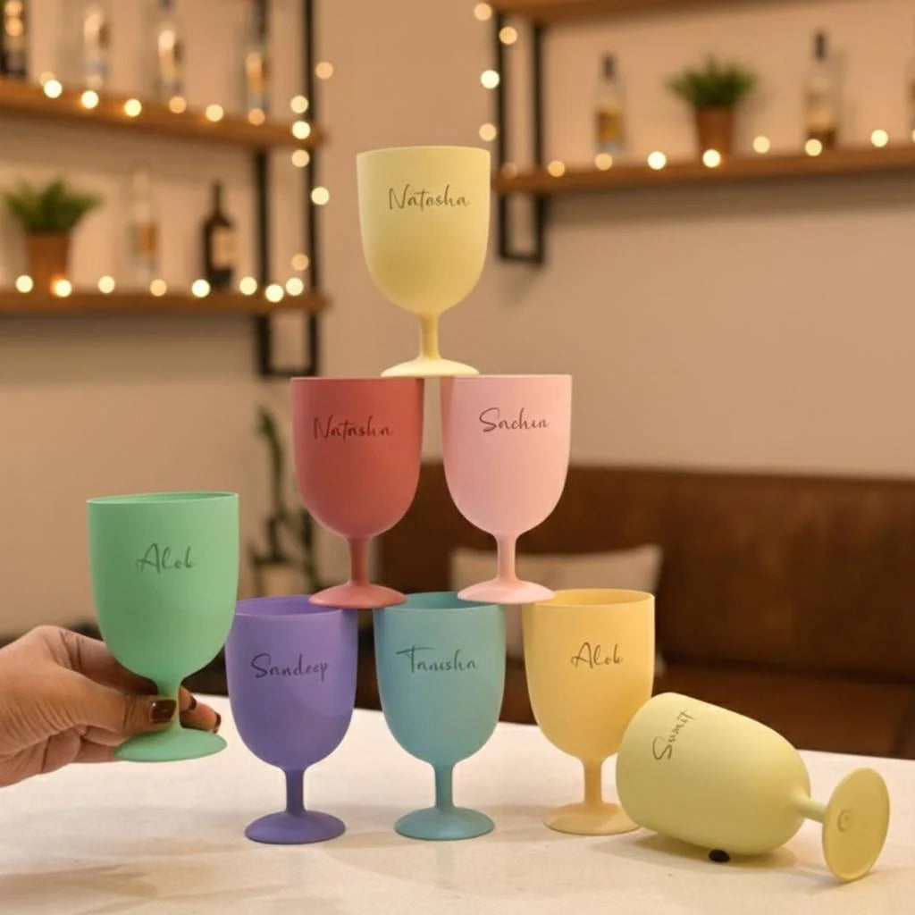 Small Sparky Wine Glasses | Set of 8