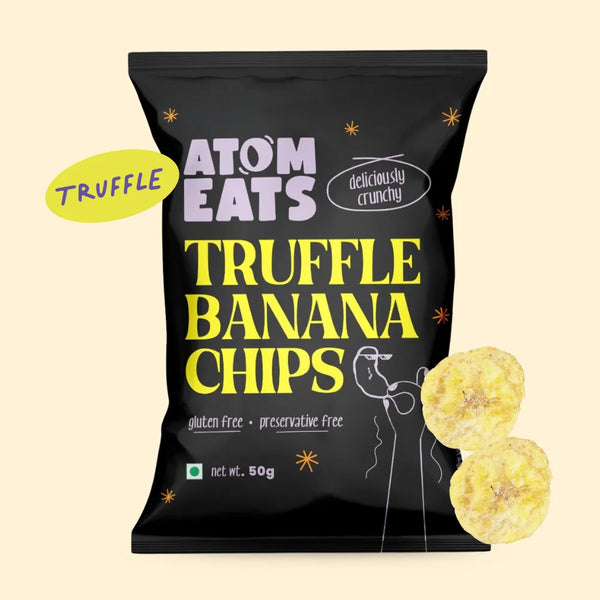 Truffle Banana Chips gourmet cheese and truffle banana chips pack