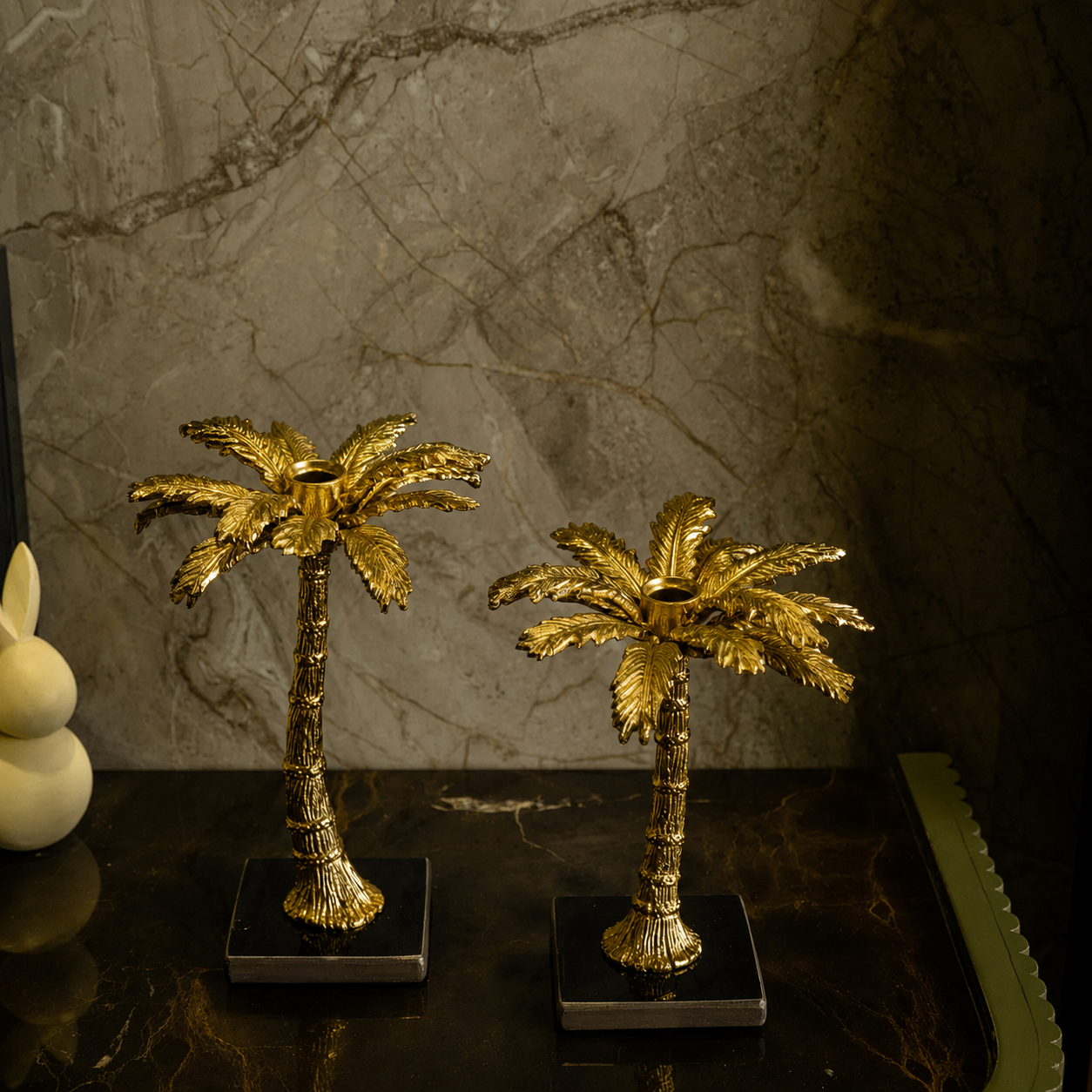 Vriksh Palm Tree Candle Stands set of 2 main view