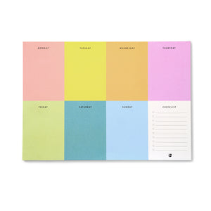 Colour Block Weekly Desk Pad