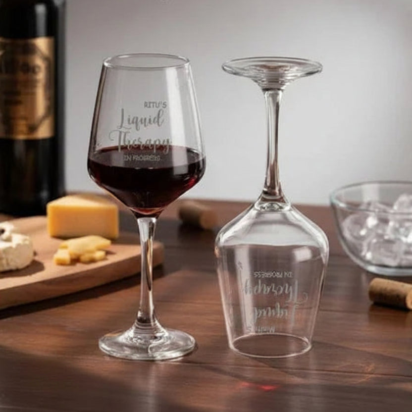Wine Glasses Set of 2 Personalized