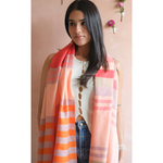 Raspberry Stripes Stole