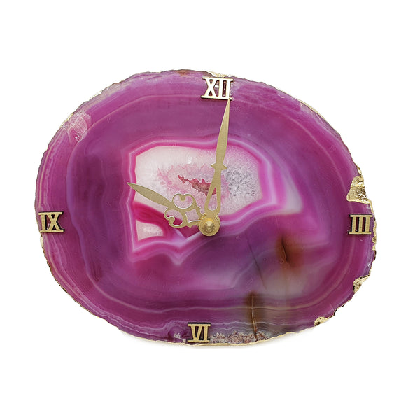 Gem Therapy Agate Table Clock - The Style Salad