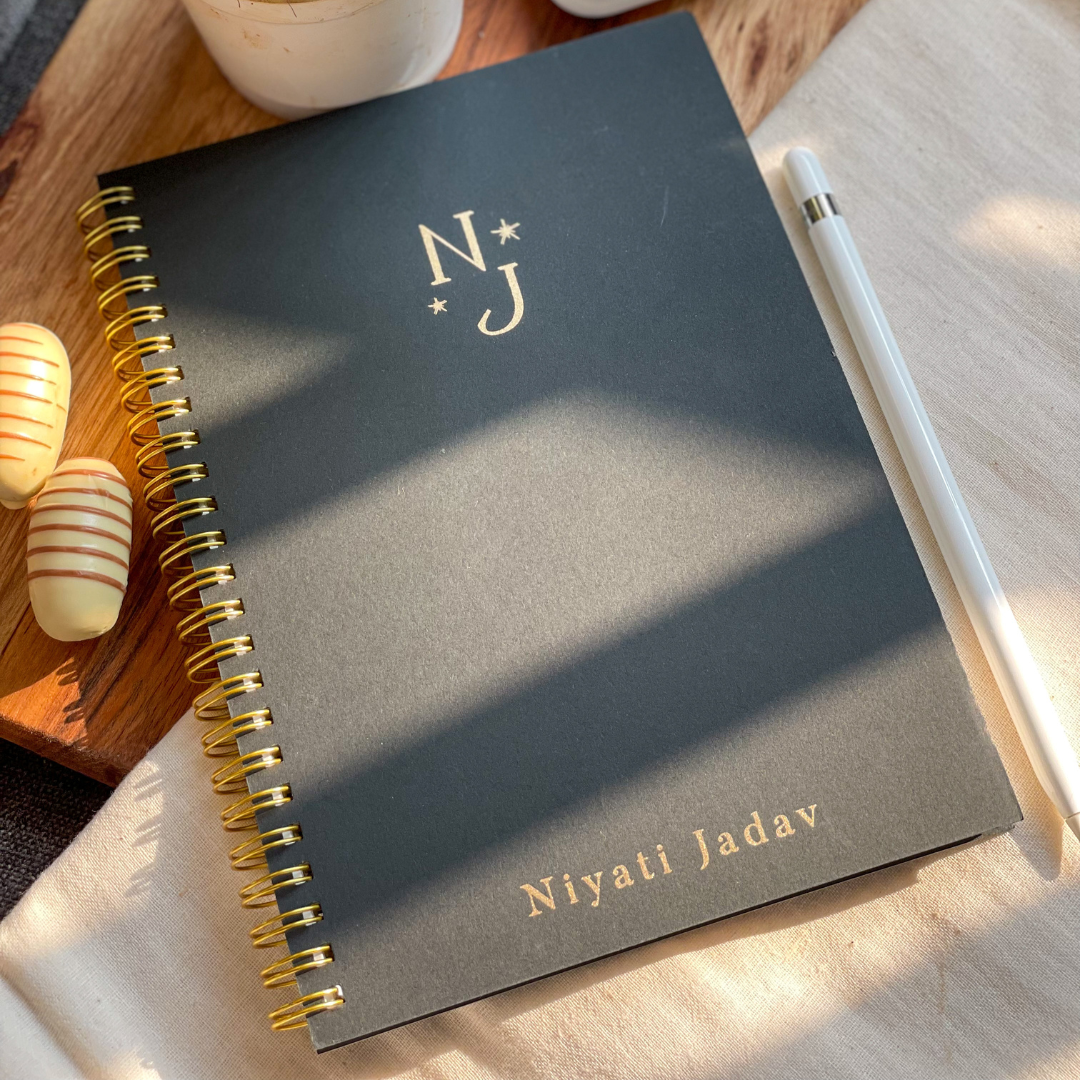 Personalised Initial Notebook - the style salad