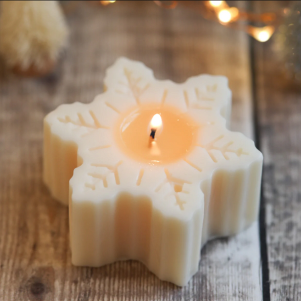 Snowflake Candle - the style salad