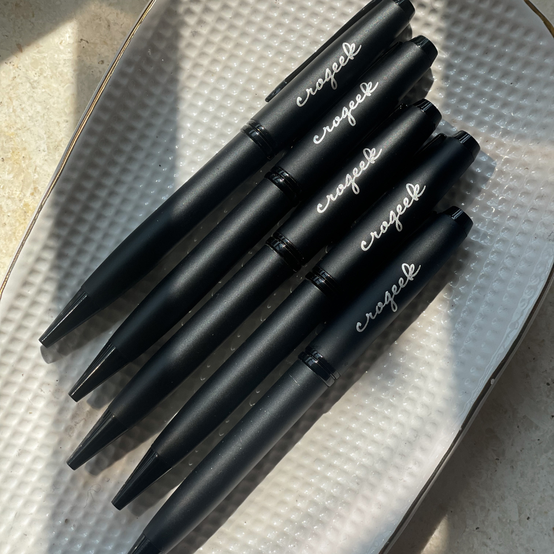 Personalized: Matte Black Rollerball Pen