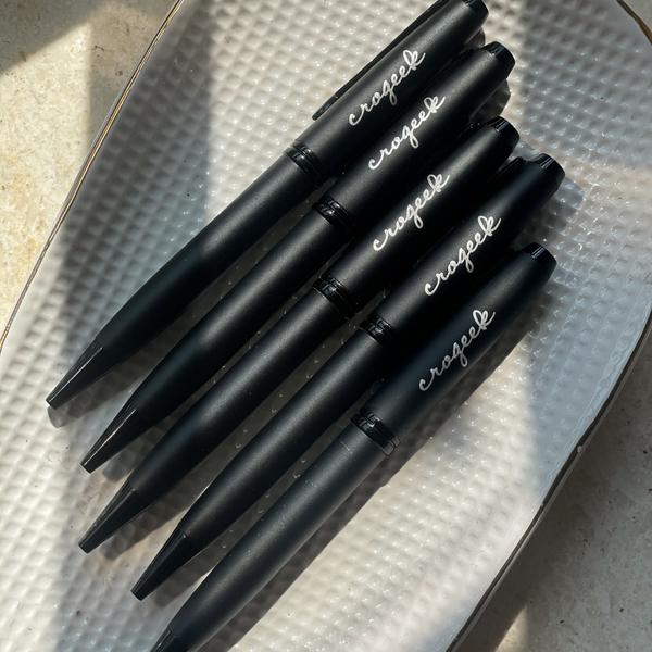 Personalized: Matte Black Rollerball Pen - the style salad