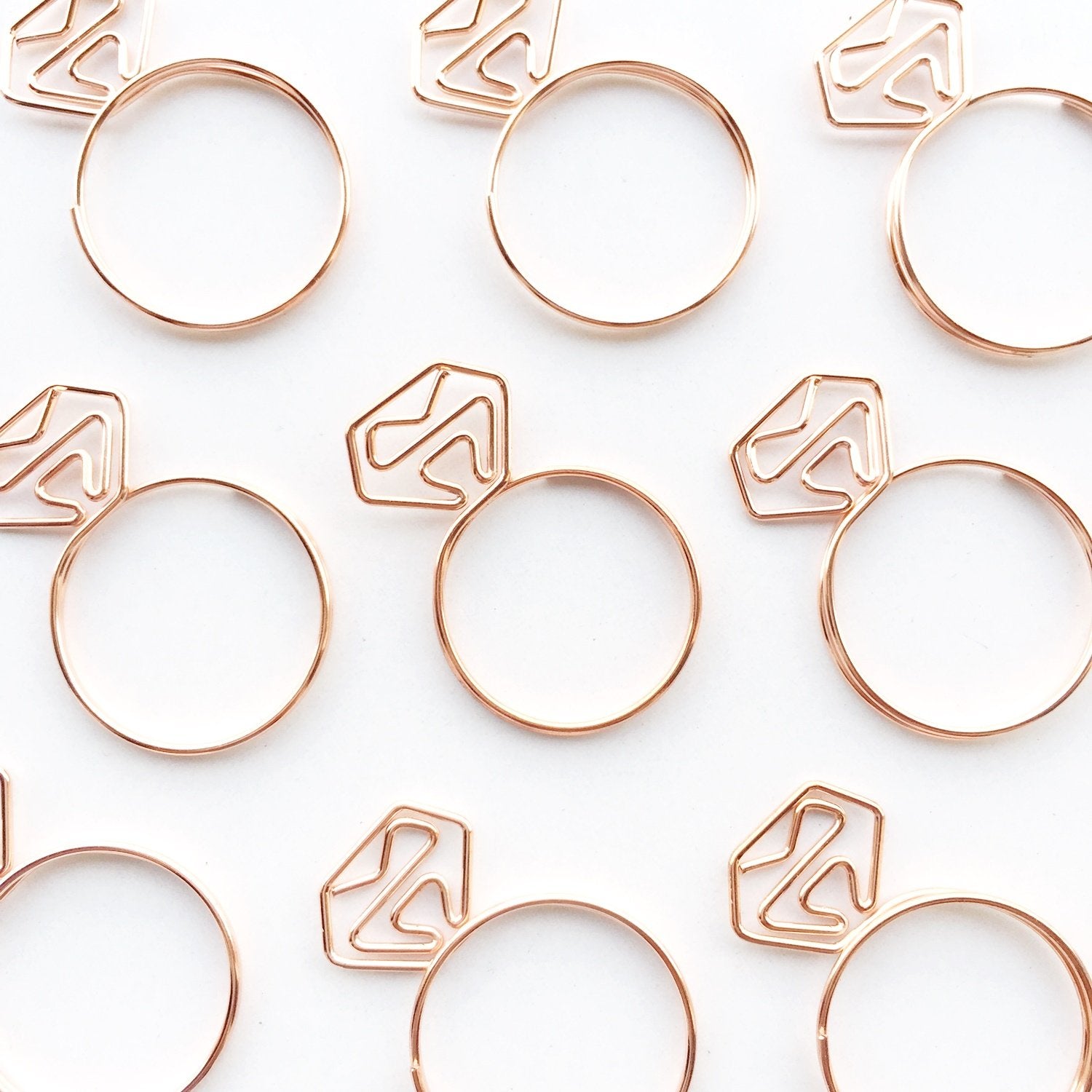 Diamond Ring Paper Clips - The Style Salad