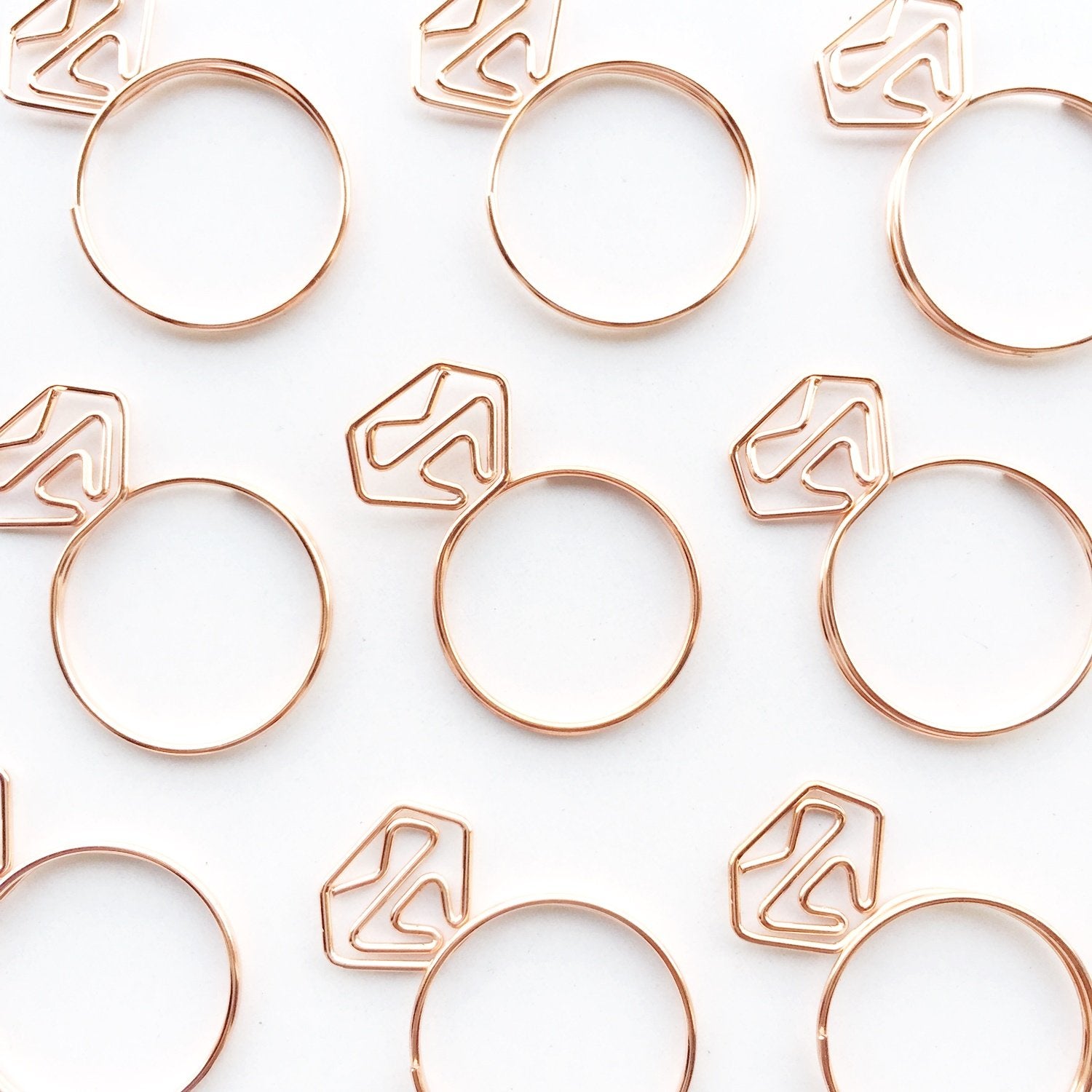 Diamond Ring Paper Clips