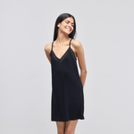 Delicate Black Lace Short Dress