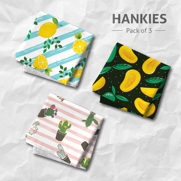 Men's Handkerchiefs Set of 3 - The Style Salad