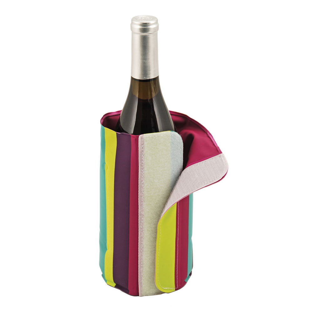 Retro Stripes Wine Bottle Cooler