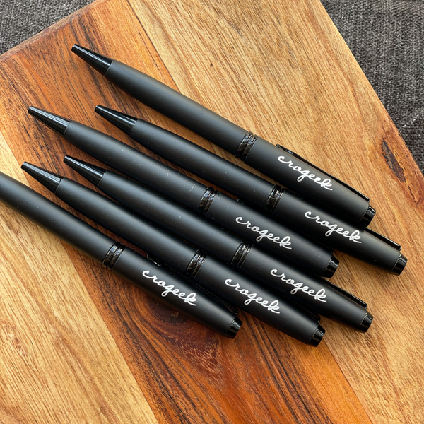 Personalized: Matte Black Rollerball Pen - the style salad