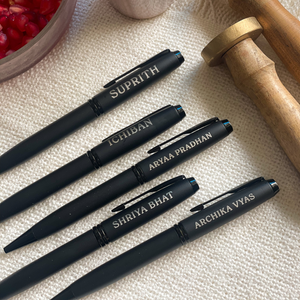 Personalized: Matte Black Rollerball Pen - the style salad