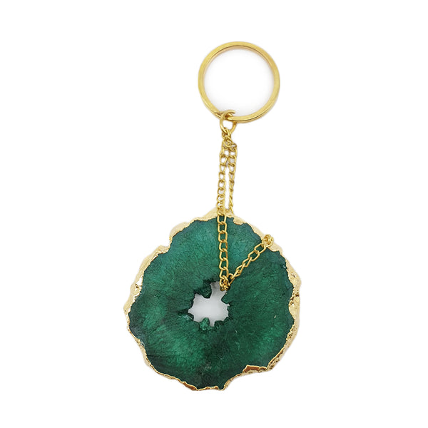 Positive Vibes Agate Keychains - The Style Salad