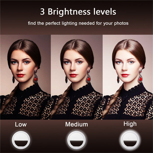 Portable Selfie Ring Flash Light - The Style Salad