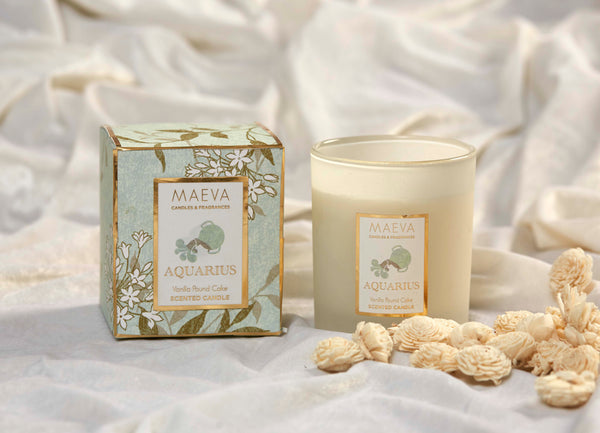 Zodiac Frosted Glass Candle - The Style Salad