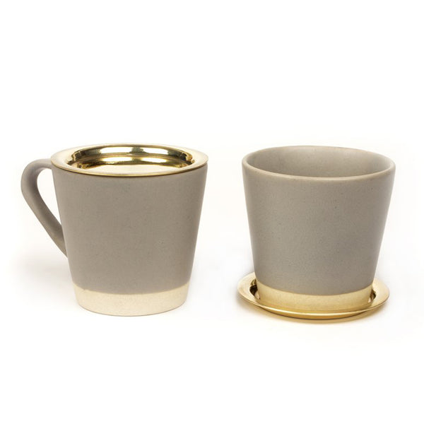 Basik Tea Cups with Brass Lids - The Style Salad