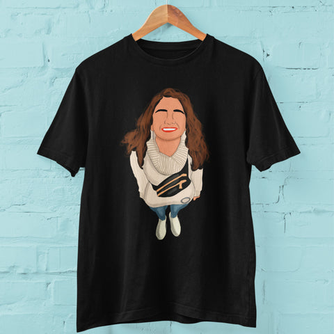 Blank Face Illustration T - Shirt Personalised -The Style Salad