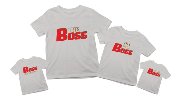 Boss Family T-shirt Personalised - The Style Salad