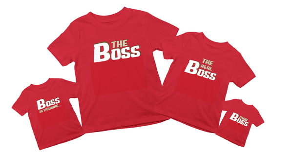 Boss Family T-shirt Personalised - The Style Salad