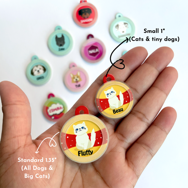 Pet ID Tags Solids / Gradients - The Style Salad