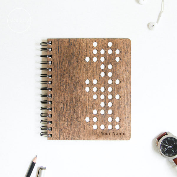 Personalised Wooden Notebook - The Style Salad