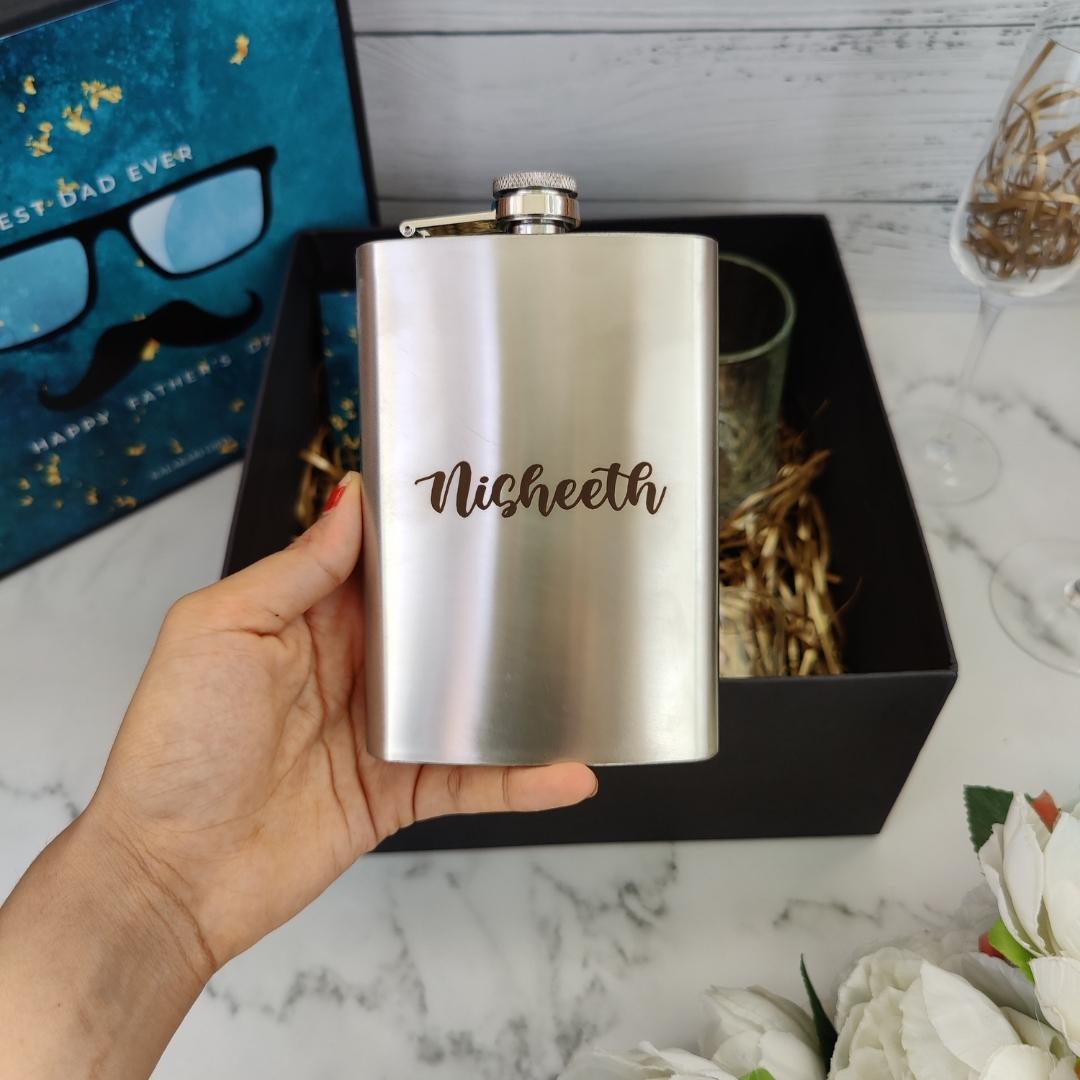Hip Flask Personalised - the style salad