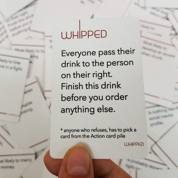 Drinking Card Game : Whipped - The Style Salad